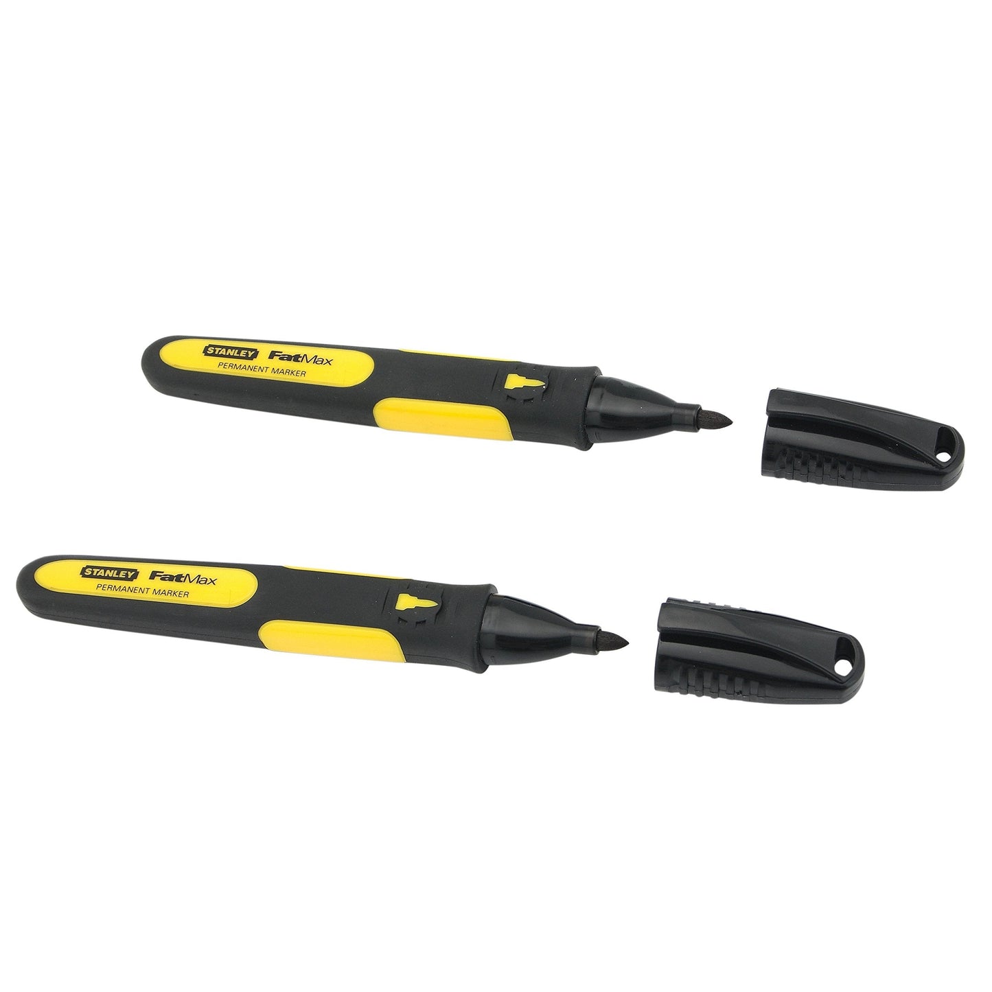 Stanley 0-47-312 - Marcador FatMax de punta fina negro (2 uds.)