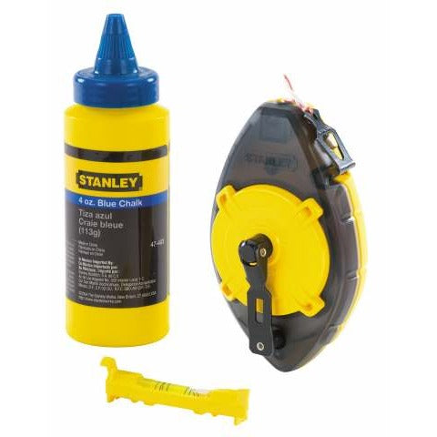 Stanley 0-47-465 - Kit trazado Powerwinder 30m, incluye nivel de cordel y polvo