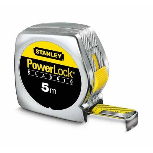 Stanley 1-33-194 - Flexómetro Powelock Classic ABS, 5 m x 19 mm - Ferrotecnia