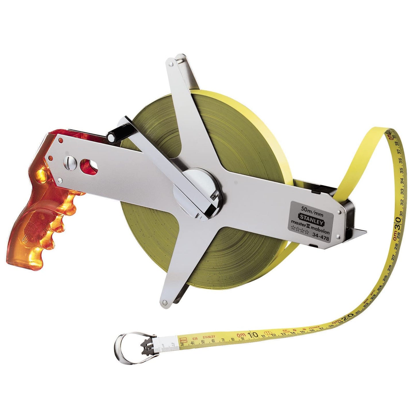 Stanley 1-34-478 - Cinta metrica de acero Master II 50 m x 12,7 mm