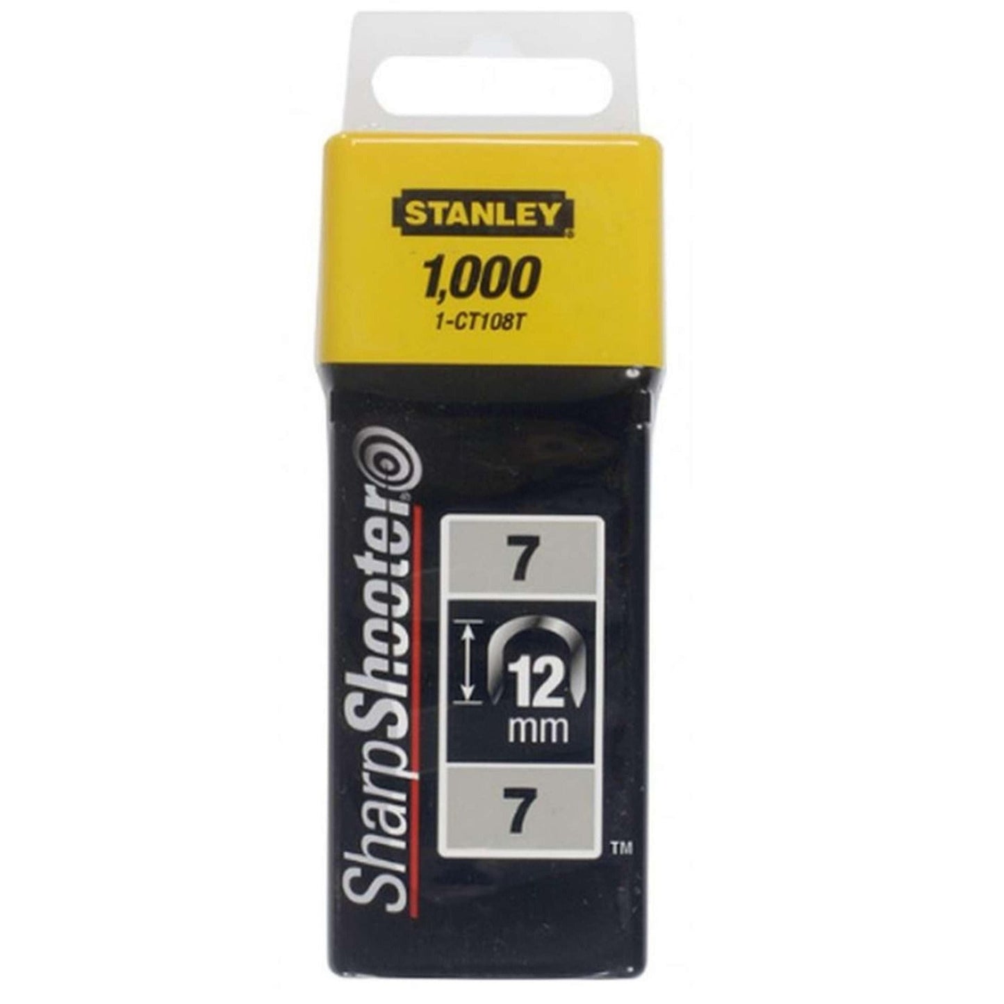 Stanley 1-CT108T - Grapas para cable tipo 7 CT100 de 12 mm, 1000 unidades - Ferrotecnia