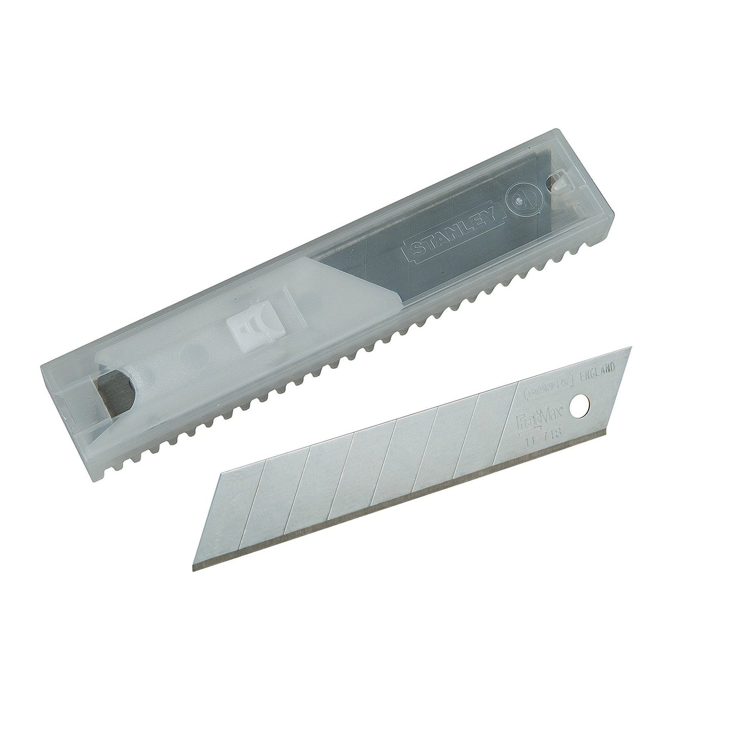 Stanley 2-11-718 - Hojas de cúter FatMax segmentadas 18 mm, 10 uds - Ferrotecnia