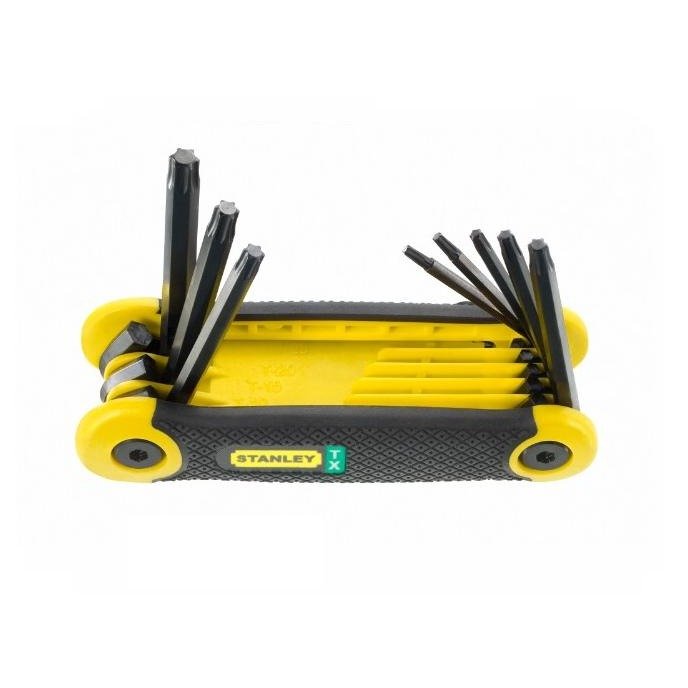 Stanley 2-69-266 - Juego de llaves Torx plegables 8 piezas T9-T40 - Ferrotecnia