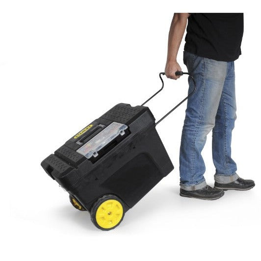 STANLEY Arcón de Transporte 65L con Ruedas y Asa Telescópica para Herramientas 1-97-503