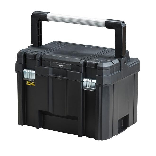 STANLEY FATMAX Caja de Herramientas Profunda PRO-STACK VII, Asa Larga de aluminio, Cierres Metálicos, Bandeja Extraíble, Volumen Extragrande, Apilable, FMST1-75796 - Ferrotecnia