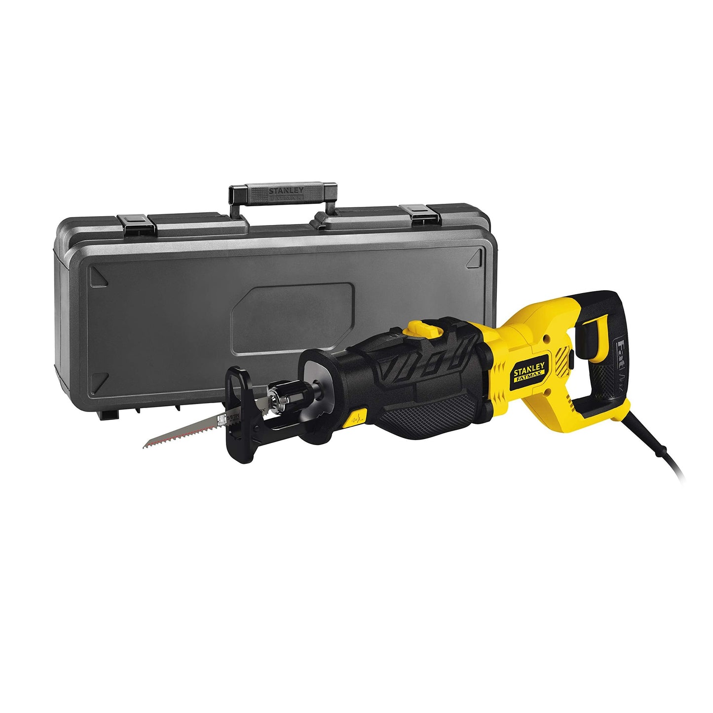 STANLEY FATMAX FME365K-QS - Sierra de sable eléctrica 1.050W, longitud carrera 28mm, incluye maletín