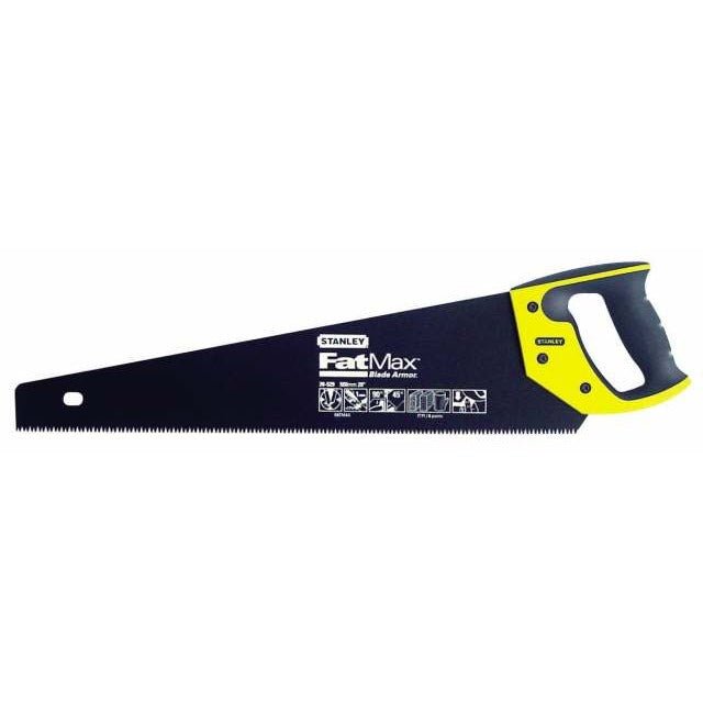 STANLEY FATMAX Serrucho Gen2, Longitud 380mmx1mm, corta hacia delante y atrás, capa de Appliflon para reducir atascos, 7 dientes por pulgada, mango ergonómico, 2-20-528 - Ferrotecnia