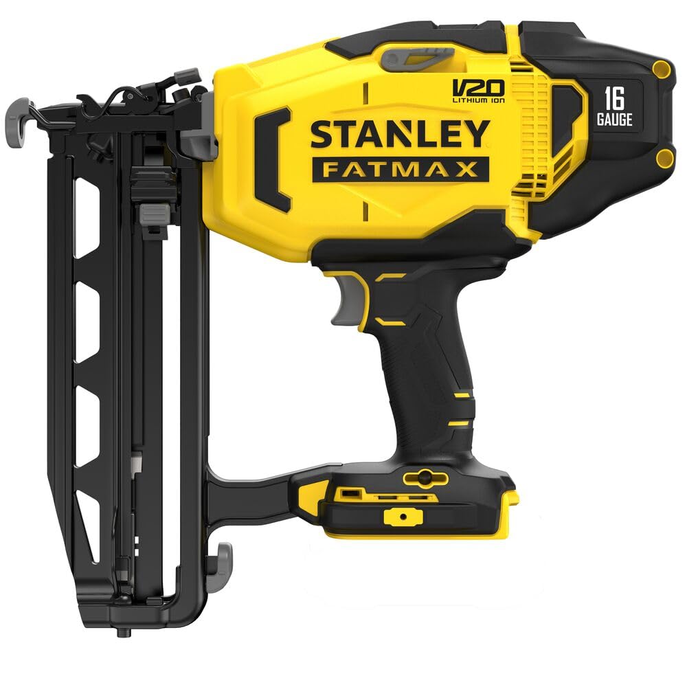 STANLEY FATMAX V20 Clavadora de acabado de calibre 16 INALÁMBRICA, sin batería ni cargador, 18V