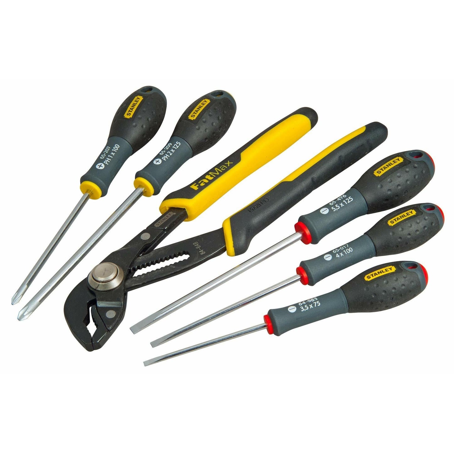 Stanley FMHT0-62639 - Juego 7 Pîezas Plana/Phillips/Alicate pico de loro - Ferrotecnia