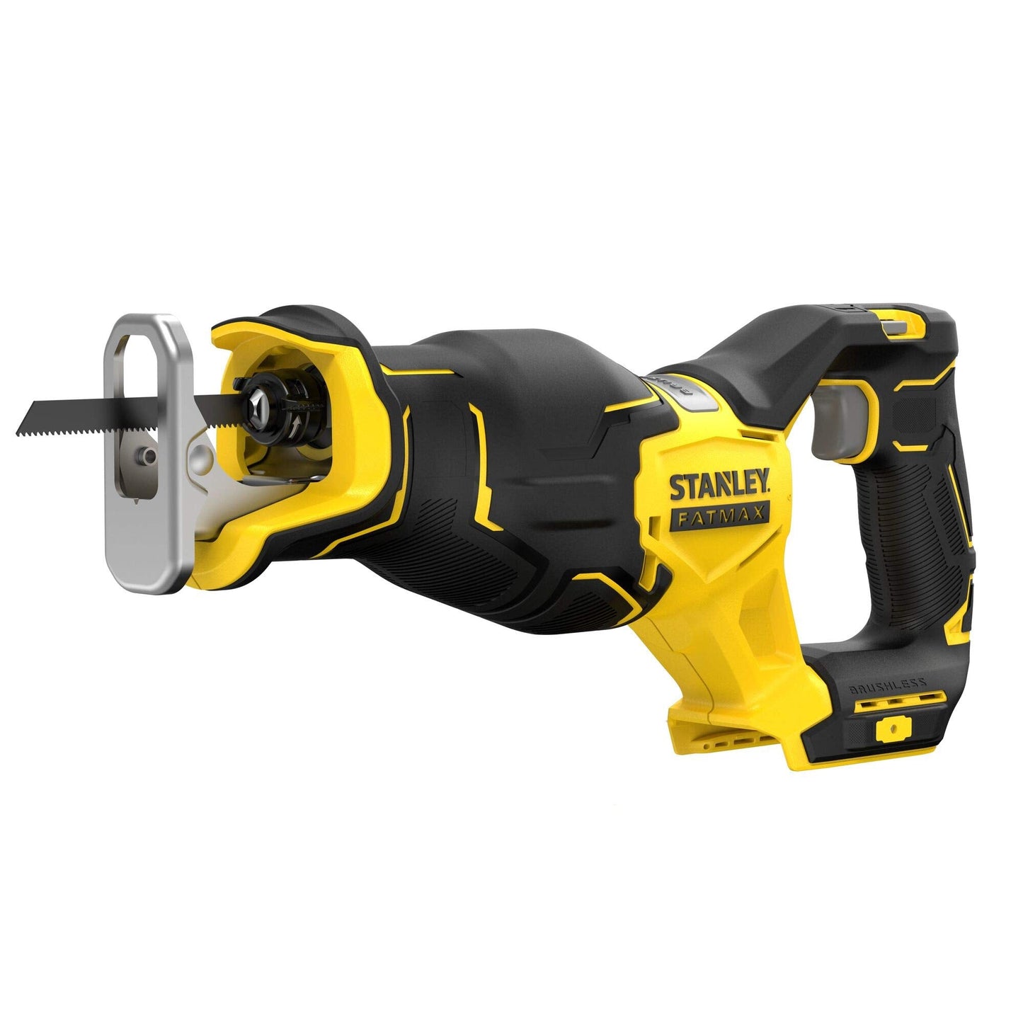 Stanley - Sierra Sable BRUSHLESS V20 Li-Ion 18V, 2 velocidades 0-2.300/3.000 cpm, longitud de carrera 29mm. Sin cargador/batería.