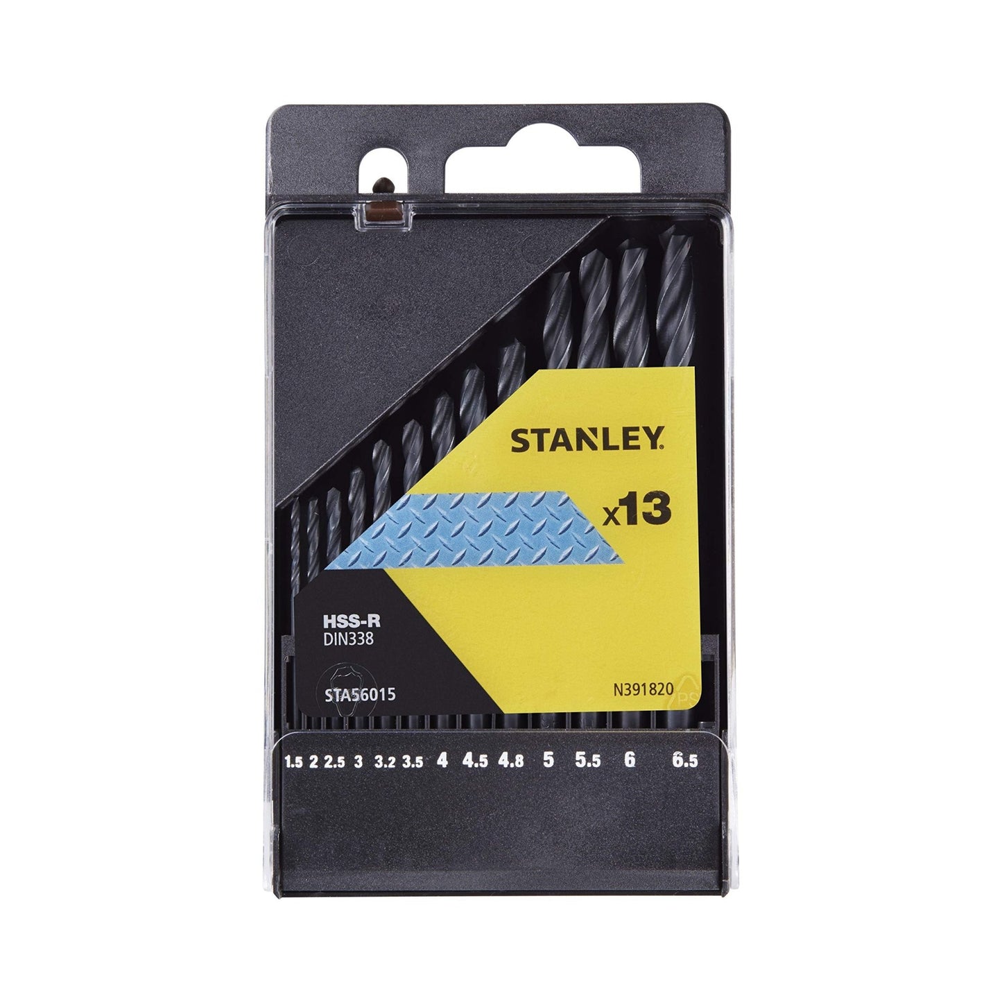 Stanley STA56015-QZ 10pieza(s) broca - Brocas (Taladro, Metal, Acero rápido laminado (HSS-R), 10 pieza(s)) - Ferrotecnia