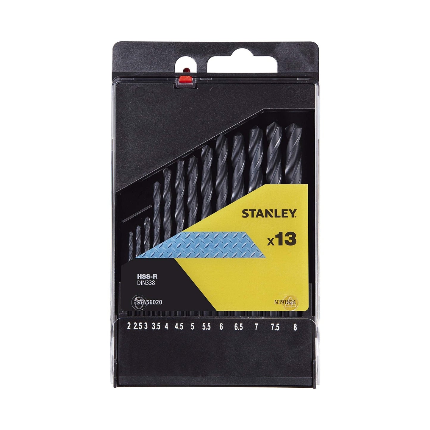 Stanley STA56020-QZ - Juego de 13 brocas HSS-R para metal de 2 a 8 mm - Ferrotecnia