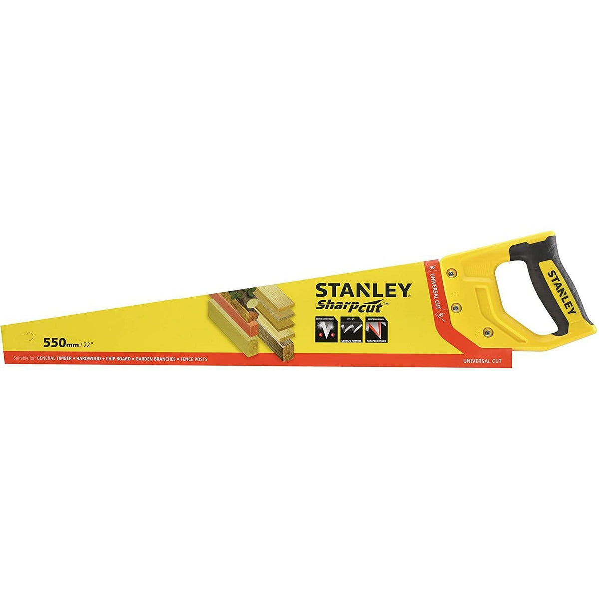 STANLEY STHT20368-1 - Serrucho universal 22”/550mm 7TPI - Ferrotecnia