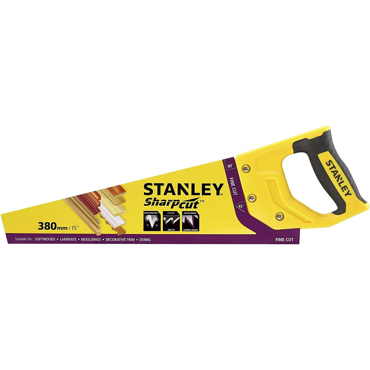 STANLEY STHT20369-1 - Serrucho universal 15”/380mm 11TPI - Ferrotecnia