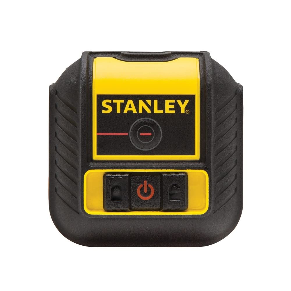 STANLEY STHT77502-1 Nivel láser rojo cubix cruzadas y linea adicional de 90º, 12 m de alcance, autonivelante, incluye bolsa de transporte, 2 pilas AA y soporte Quicklink