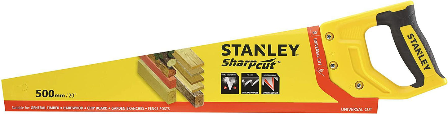 STANLEY STHT20367-1 - Serrucho universal 20”/500mm 7TPI
