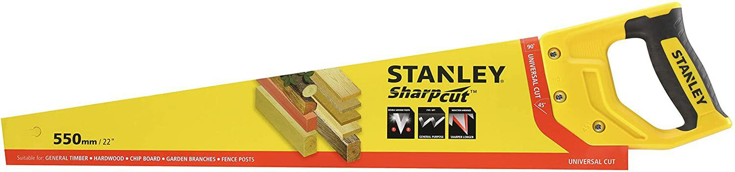 STANLEY STHT20368-1 - Serrucho universal 22”/550mm 7TPI