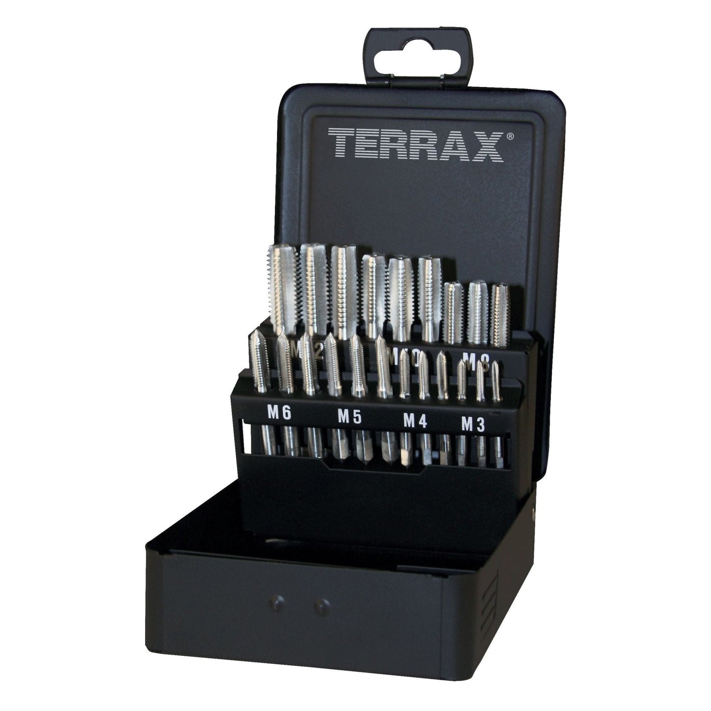 Terrax A245006 - Set of 21 M DIN 352 HSS ground hand taps