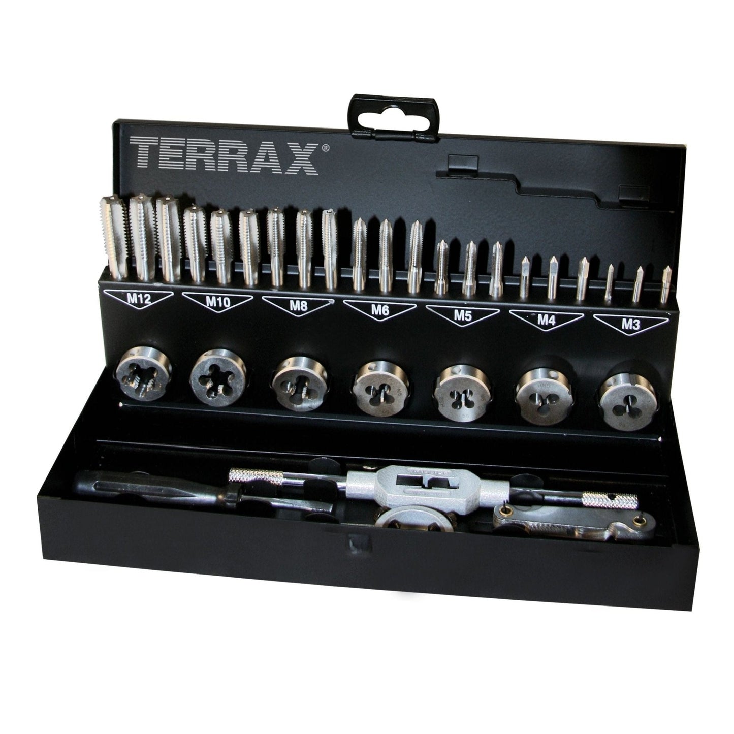Terrax A245013 - Jeu d'outils de filetage 31 pièces dans un coffret métallique