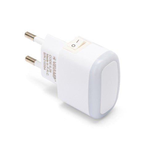 Velamp IL29 - Luz nocturna LED con interruptor FROOT (blanca) - Ferrotecnia