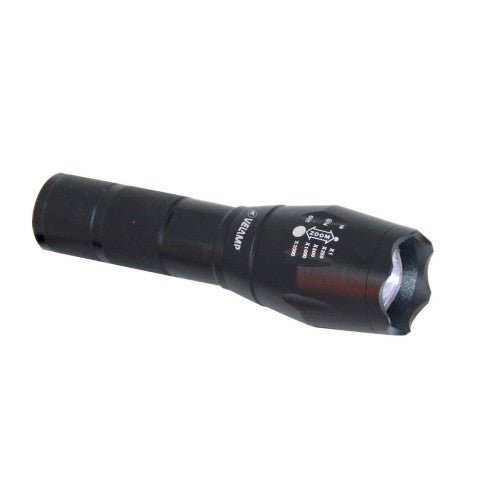 Velamp IN247 - Linterna LED 10W de aluminio con zoom integrado STEEL - Ferrotecnia