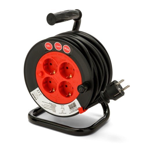 Velamp REEL - DE - 15 - Enrollacables brico 4 tomas REEL (15 m) - Ferrotecnia