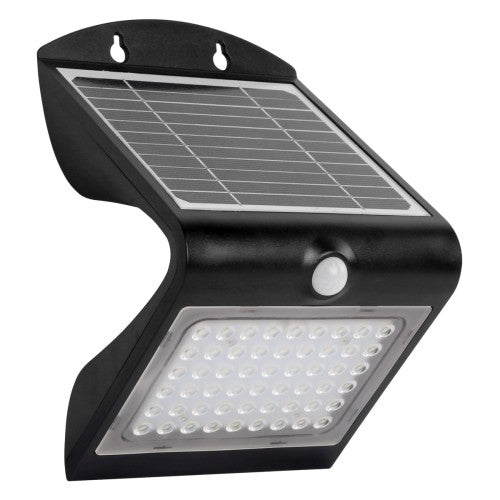 Velamp SL237 - Aplique LED de 4 W (500 lm) con carga solar y sensor de movimiento COLOMBA - Ferrotecnia