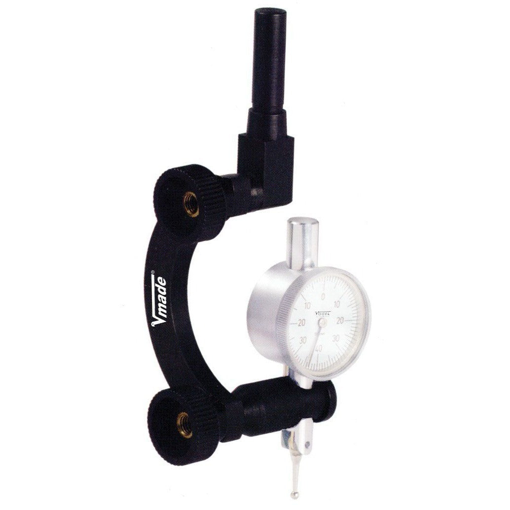 Vogel 240997 - Soporte en arco para comparadores y colas de milano, ejes 4 H7 + 8 H7