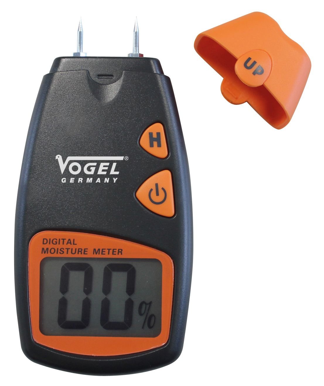 Vogel 641006 - Medidor de humedad electrónico digital, Rango de medición en madera: 5% - 40% - Ferrotecnia