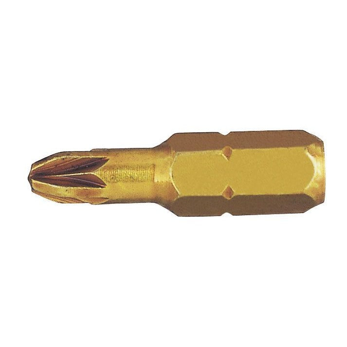 Witte 27248 - Pointe extra dure Pozidriv STANDARD-E 1/4" guide de pointe courte réduite