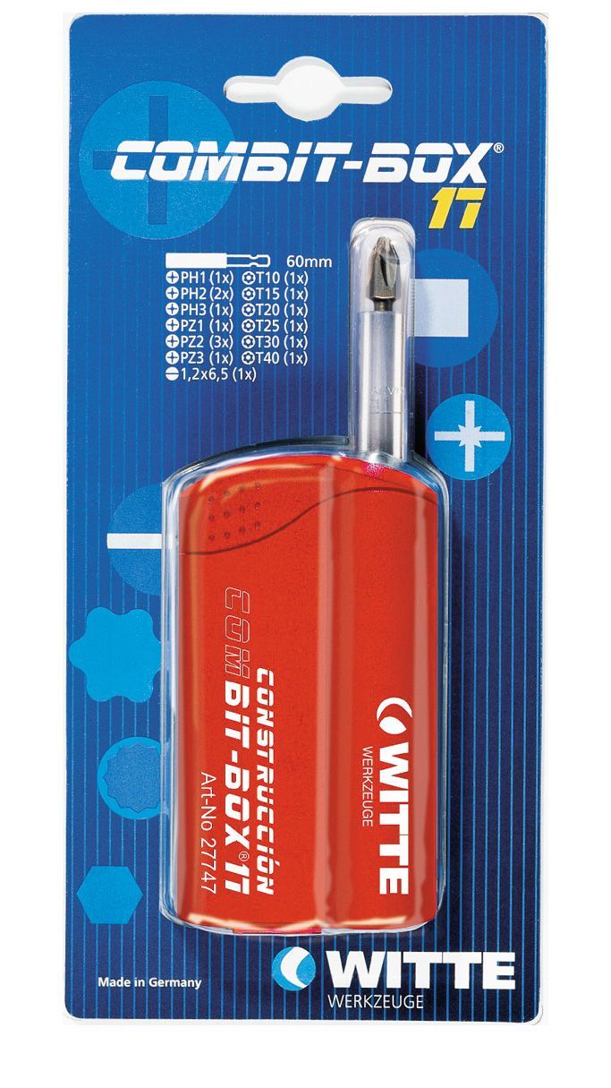 Witte Caja de puntas de atornillar COMBIT - BOX 17 blíster - Ferrotecnia