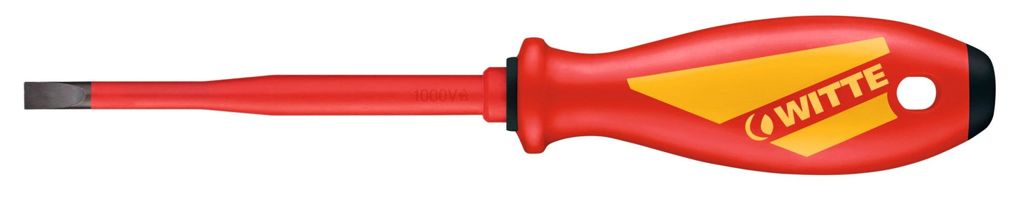 Witte Destornillador aislado de boca plana con varilla reducida MAXX VDE Slim - Ferrotecnia