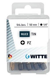 Witte Puntas Pozidriv de 50 mm en cajita de plástico - Ferrotecnia