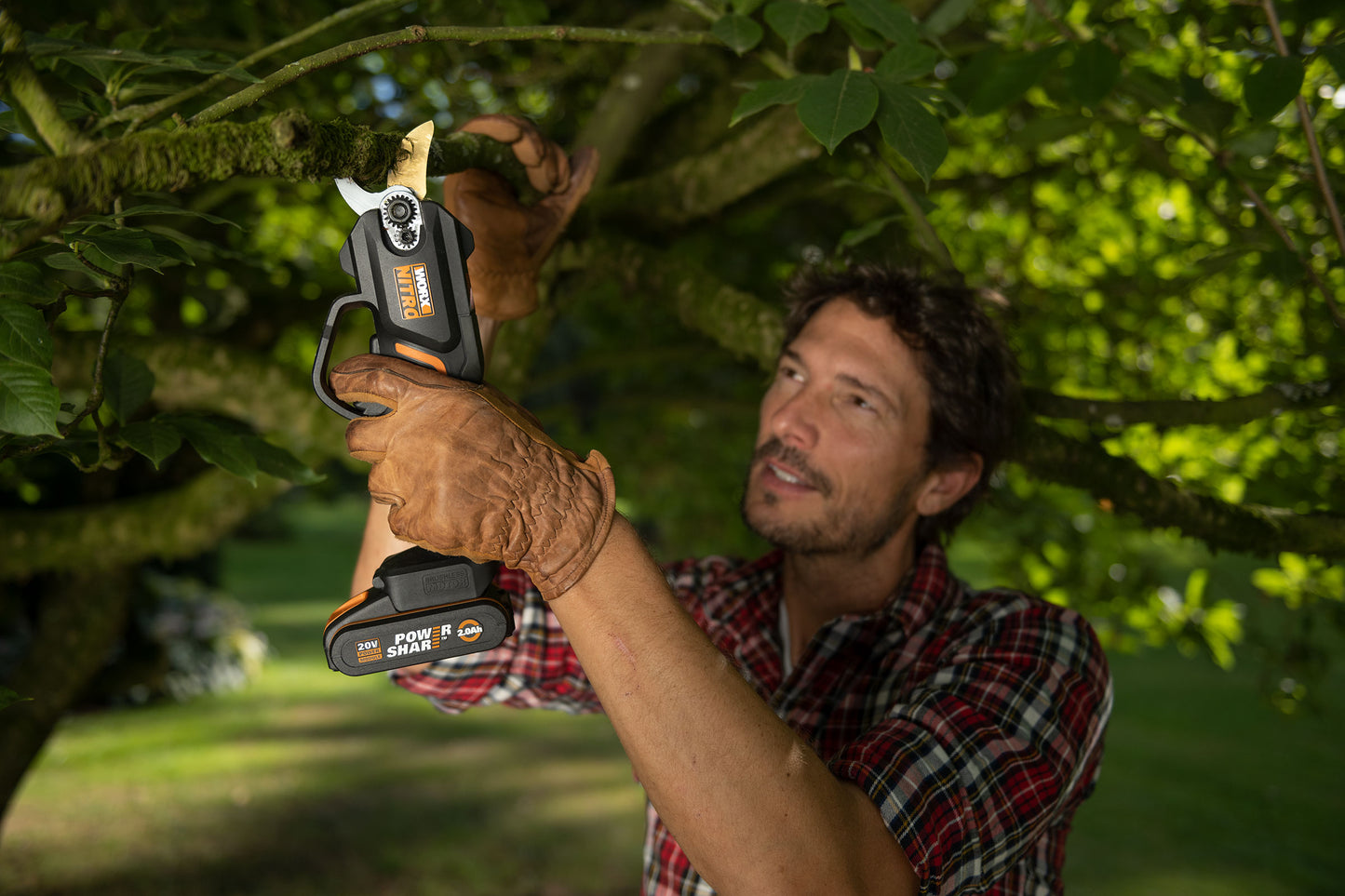Worx WG330E - Tijeras de podar 22cm BL NITRO 20V (1bat 2,0Ah)