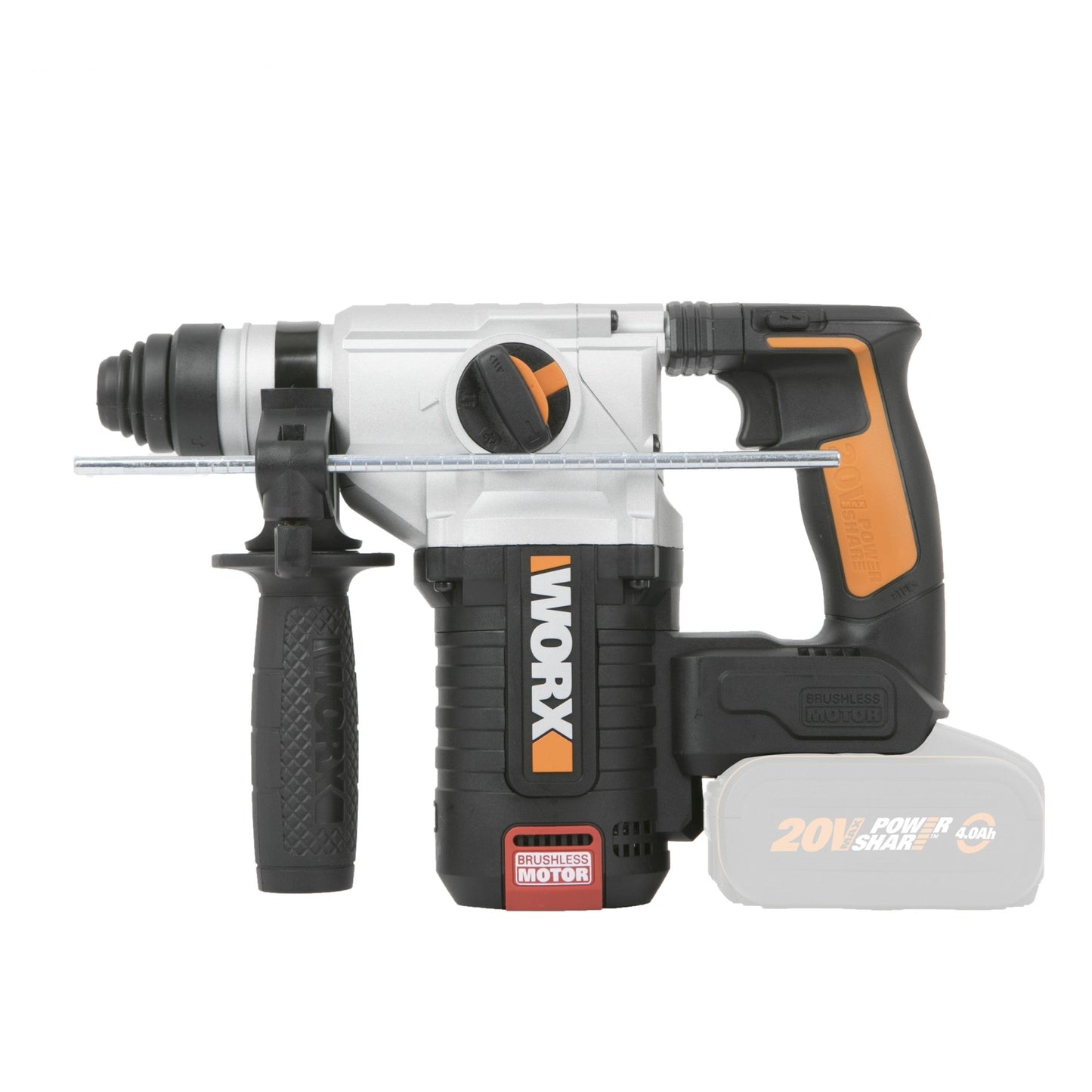 Worx WX380.9 - Martillo 4 F Brushless 2,2J 20V S/bat - Ferrotecnia