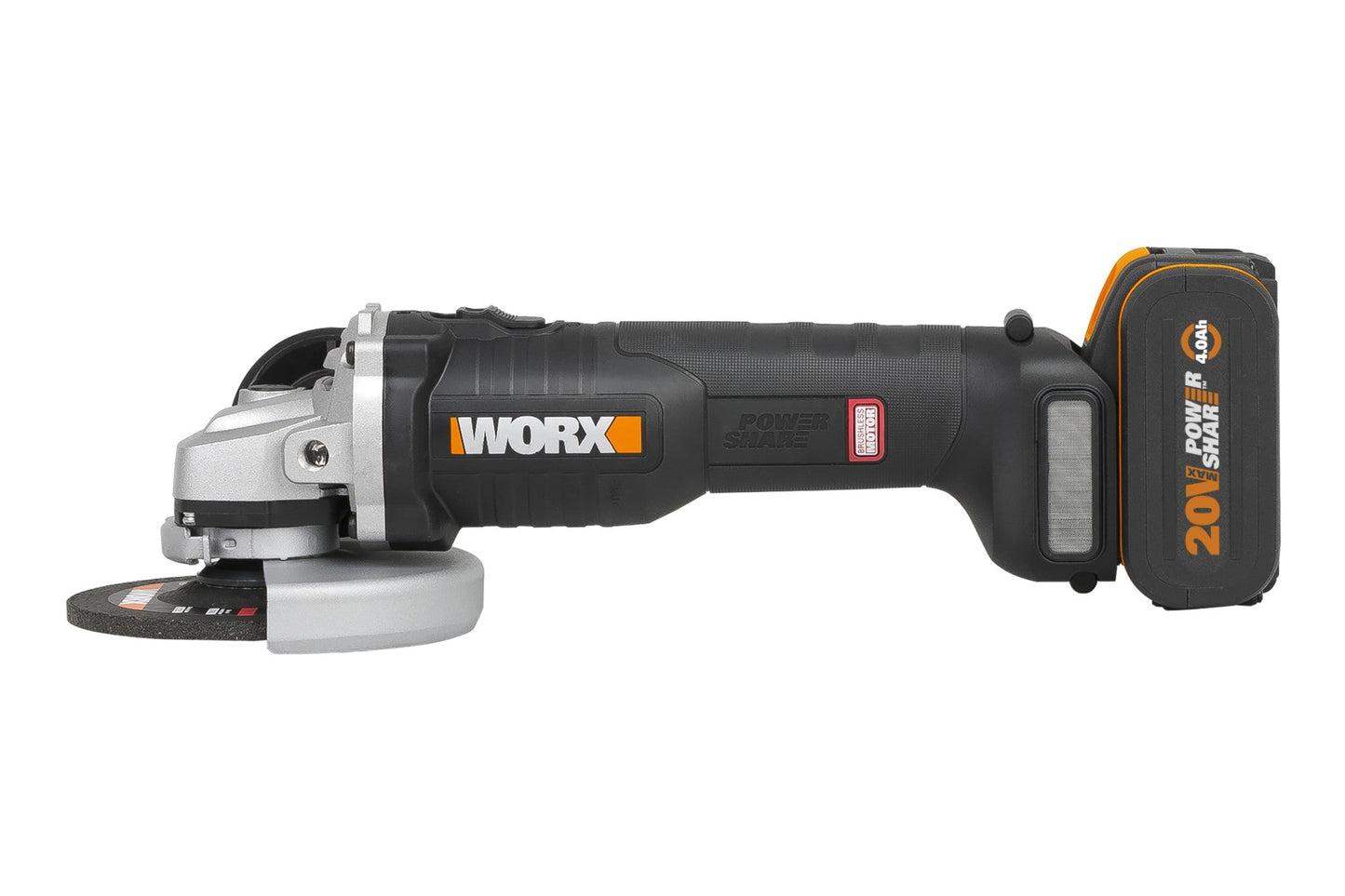 Worx WX813 - Amoladora Brushless 115mm 20V 2Ah 2 bat - Ferrotecnia