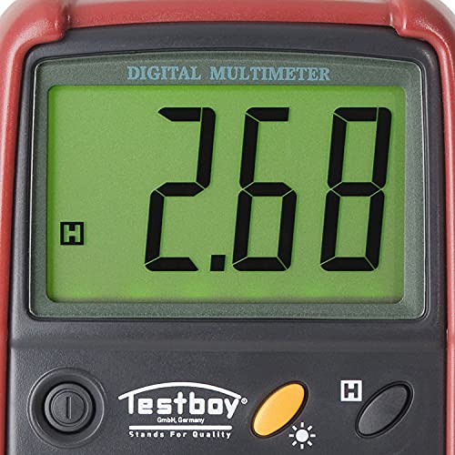 Testboy TB 313 - Multímetro digital Testboy, rango tensión 0-600 V. CA/CC