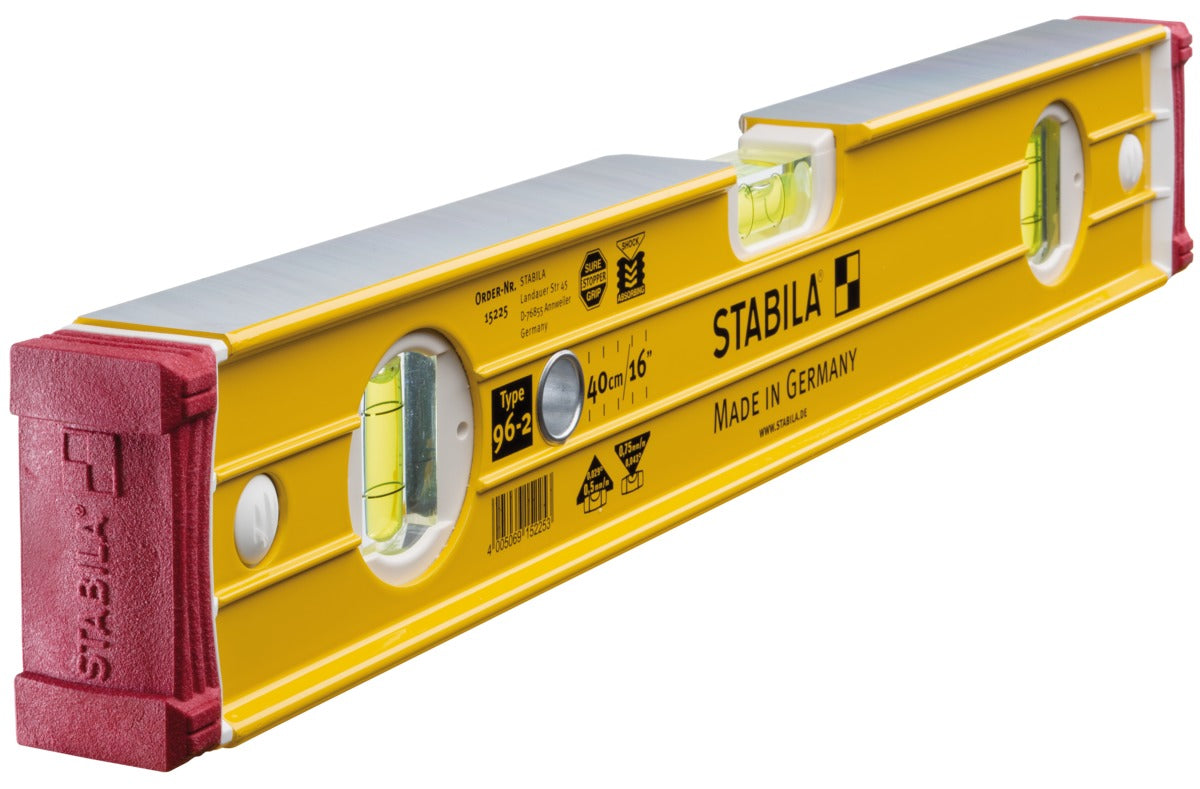 Stabila 152253 - Nivel de burbuja de 40 cm Serie 96-2 – Ferrotecnia