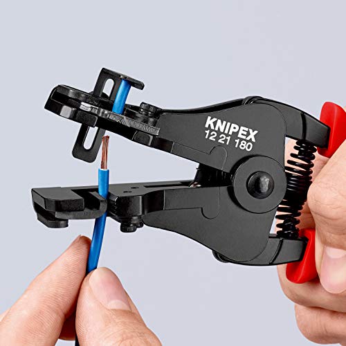 Knipex 12 21 180 EAN - Pelacables de precisión Knipex 180 mm. con mangos PVC - Ferrotecnia