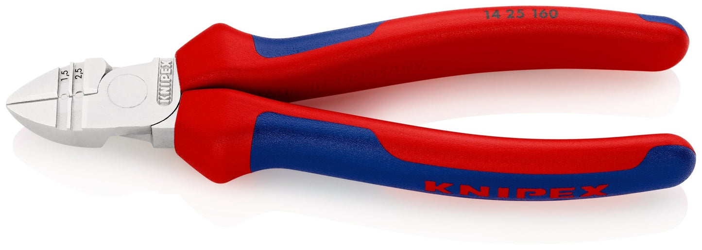 Knipex 14 25 160 - Alicates de corte diagonal con función de pelacables - Ferrotecnia