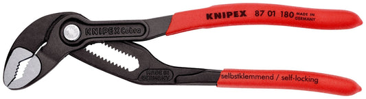 Knipex 87 01 180 SB - Tenaza Cobra® 180 mm con mangos PVC en blister - Ferrotecnia