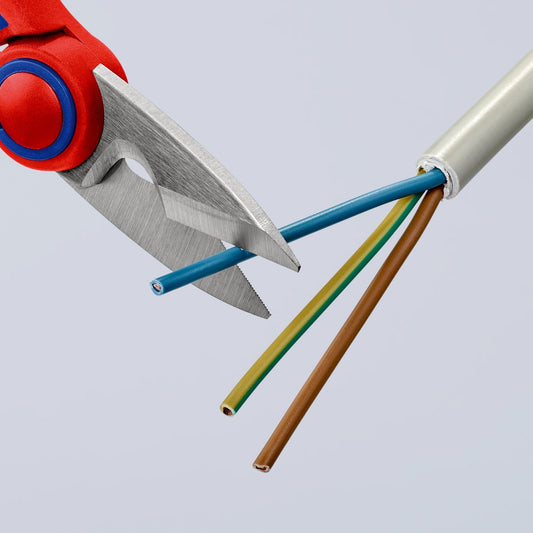 Knipex 95 05 10 SB - Tijera de electricista Knipex (en embalaje autoservicio) - Ferrotecnia