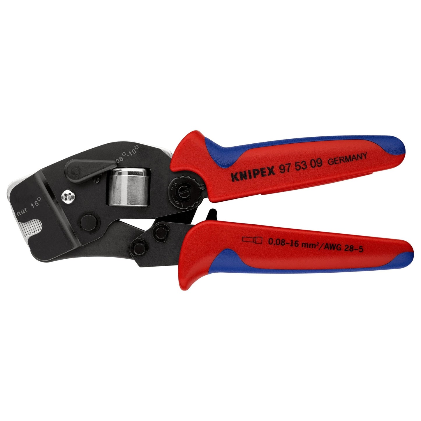 Knipex 97 53 09 - Crimpadora autoajustable para punteras (crimpado en cuadradillo) - Ferrotecnia