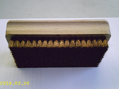LessMann 152811 - Hand brushes 120 x 70 x 22 mm 11x18 rows bronze wire BRO crimped 0,08 mm high 14 mm - Ferrotecnia