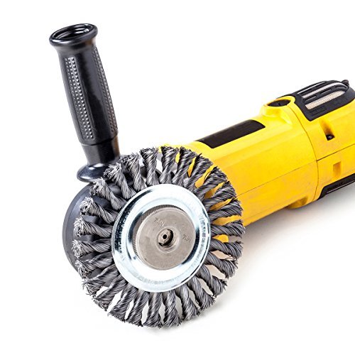 LessMann 472211 - Cepillo circular LessMann 115x14 mm./22,2 mm. alambre de acero trenzado, 20 mechones, STH 0,50 - Ferrotecnia