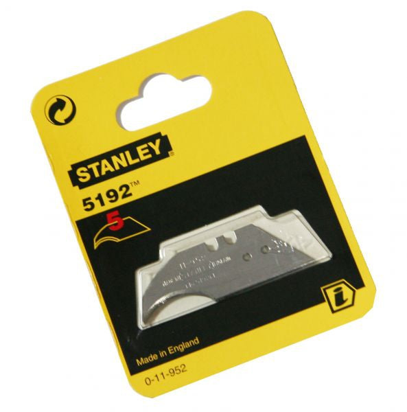 STANLEY 0-11-952 - Hoja de cuchillo gama estandar concava 5192-5 hojas