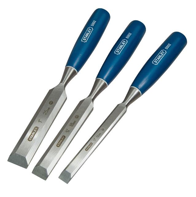 Stanley STA016128 - Juego de cinceles (pack de 3)