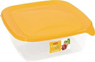 Curver Fresh&Go - Recipiente hermetico 0,8 L, amarillo/transparente