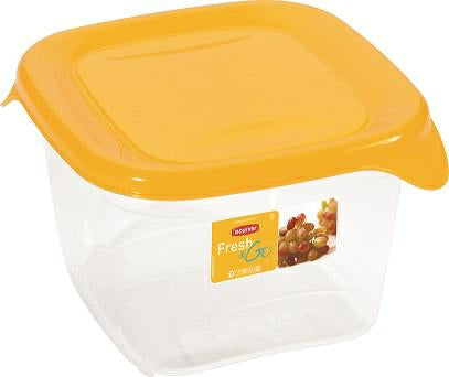 Curver Fresh&Go - Recipiente hermetico 1,2 L, amarillo/transparente