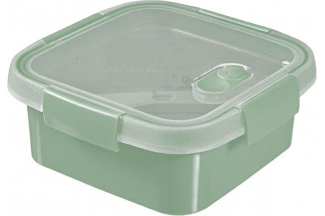 Curver | Smart to Go Lunch 0,9 L ecológico, verde, 100% material reciclado, 16,2 x 16,2 x 7 cm